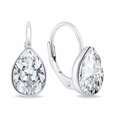 Brilio Silver - Originální stříbrné náušnice se zirkony EA671W