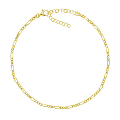 Brilio Silver - Pozlacený řetízek na nohu Figaro ANK104Y