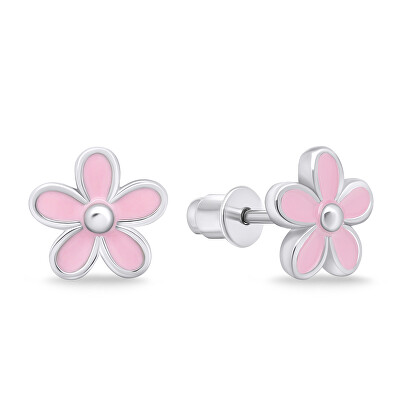 Brilio Silver - Půvabné stříbrné náušnice Kytičky EA704WP