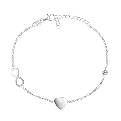 Brilio Silver - Slušivý stříbrný náramek BRC35W