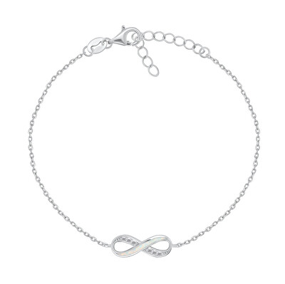 Brilio Silver - Slušivý stříbrný náramek Nekonečno BRC119W