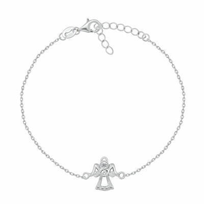 Brilio Silver - Stříbrný náramek Andělíček se zirkony BRC251W