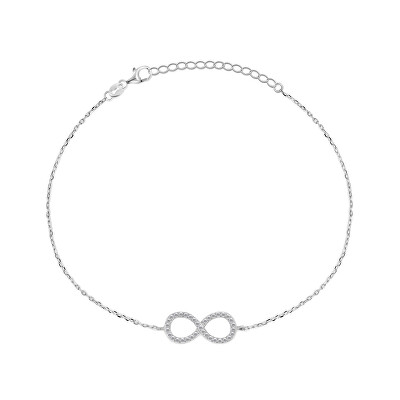 Brilio Silver - Slušivý stříbrný náramek nekonečno BRC64W