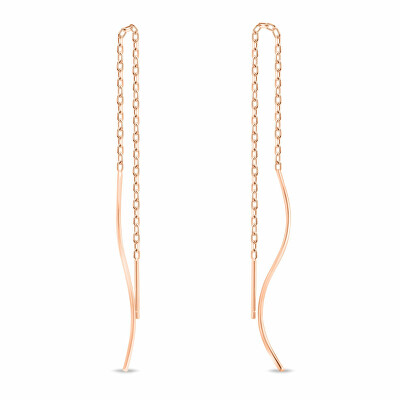 Brilio Silver - Stylové dlouhé řetízkové náušnice EA697R