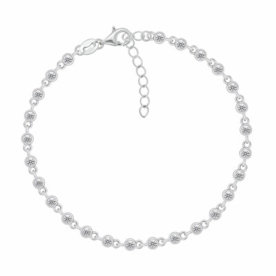 Brilio Silver - Třpytivý stříbrný náramek se zirkony BRC16W