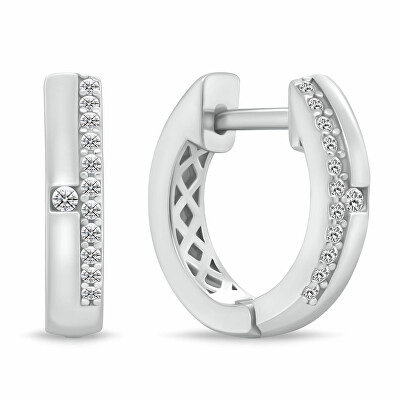 Brilio Silver - Oblíbené stříbrné kruhy se zirkony EA471W