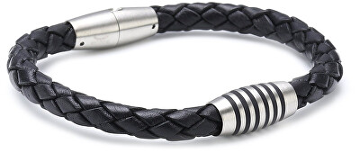 Boccia Titanium - Kožený propletený náramek 0347-0521