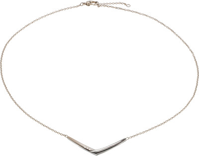Boccia Titanium - Luxusní titanový náhrdelník s diamanty 08046-03