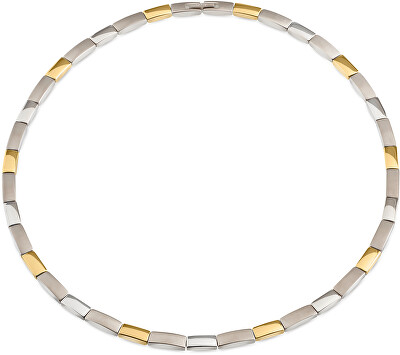 Boccia Titanium - Nadčasový bicolor náhrdelník z titanu 08043-02