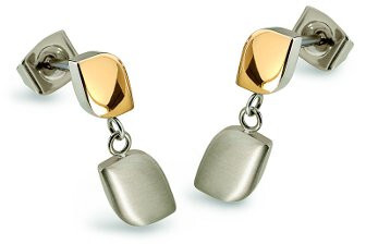 Boccia Titanium - Bicolor titanové náušnice 05014-02
