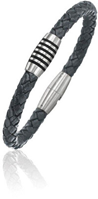 Boccia Titanium - Pánský kožený náramek 0347-05