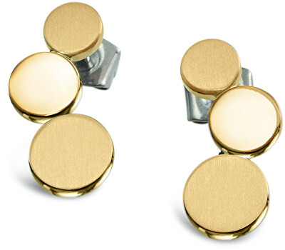 Boccia Titanium - Pozlacené titanové náušnice 05040-02