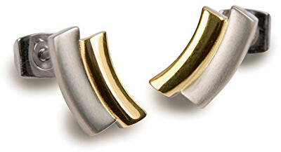 Boccia Titanium - Pozlacené titanové náušnice 0561-02