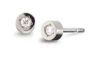Boccia Titanium - Titanové náušnice s brilianty 05083-03