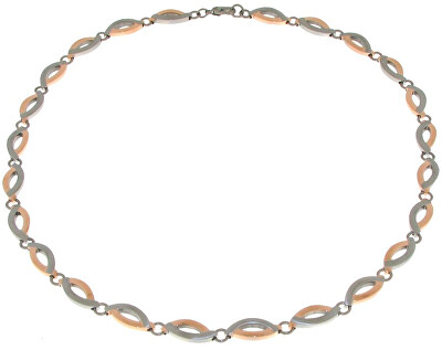 Boccia Titanium - Titanový bicolor náhrdelník 0876-03