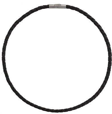 Boccia Titanium - Kožený propletený náhrdelník 0858-01