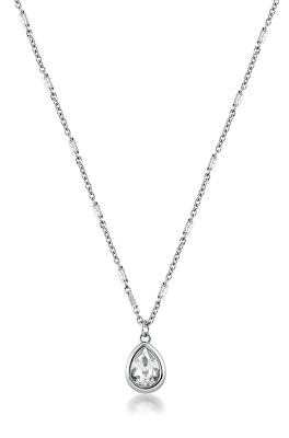 Brosway - Dámský ocelový náhrdelník s krystalem Kapka Symphonia BYM197