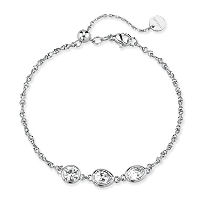 Brosway - Dámský ocelový náramek s čirými krystaly Symphonia BYM205