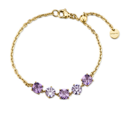 Brosway - Elegantní dámský náramek s fialovými zirkony Dreaming BIG13