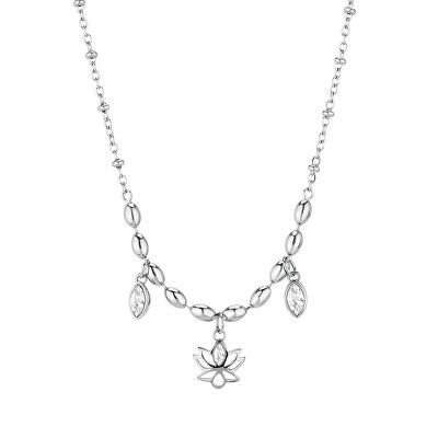 Brosway - Elegantní ocelový náhrdelník Lotosový květ Chakra BHKN157