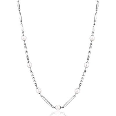 Brosway - Elegantní ocelový náhrdelník s perlami Affinity BFF160