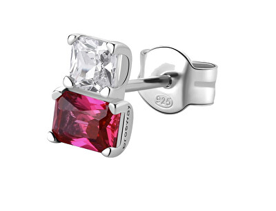 Brosway - Elegantní stříbrná single náušnice Fancy Passion Ruby FPR07