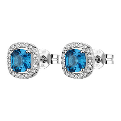Brosway - Nadčasové stříbrné náušnice Fancy Freedom Blue FFB127