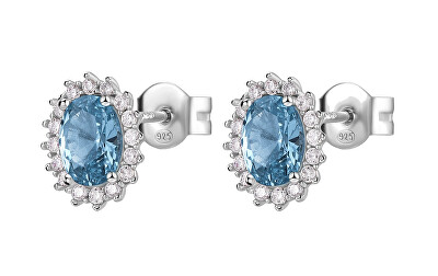 Brosway - Elegantní stříbrné náušnice Fancy Cloud Light Blue FCL17