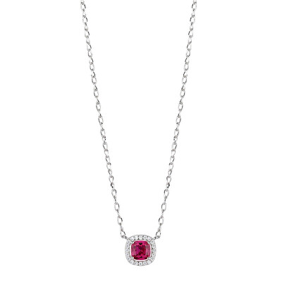Brosway - Elegantní stříbrný náhrdelník Fancy Passion Ruby FPR132
