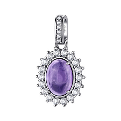 Brosway - Elegantní stříbrný přívěsek s ametystem Fancy Magic Purple FMP127