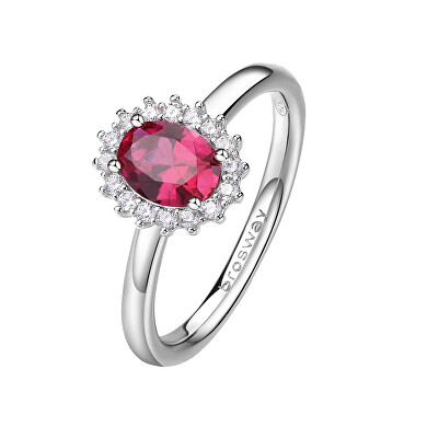 Brosway - Elegantní stříbrný prsten Fancy Passion Ruby FPR75