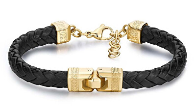 Brosway - Fashion kožený náramek pro muže Knocker BKC23