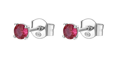 Brosway - Krásné stříbrné náušnice Fancy Passion Ruby FPR43