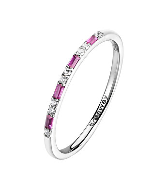 Brosway - Krásný stříbrný prsten se zirkony Fancy Passion Ruby FPR144