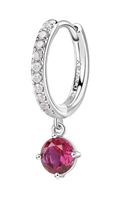 Brosway - Kruhová single náušnice Fancy Passion Ruby FPR86