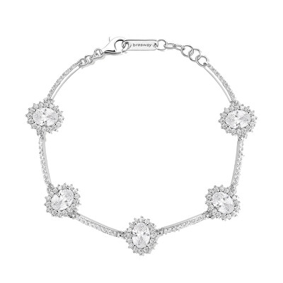 Brosway - Luxusní stříbrný náramek se zirkony Fancy Infinite White FIW46