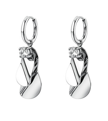 Brosway - Moderní ocelové náušnice s krystalem 2v1 Bloom BOM21