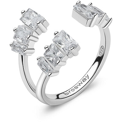 Brosway - Okouzlující otevřený prsten Fancy Infinite White FIW20
