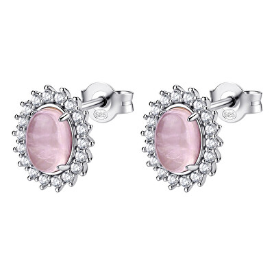 Brosway - Okouzlující stříbrné náušnice Fancy Vibrant Pink FVP123