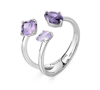 Brosway - Originální otevřený prsten Fancy Magic Purple FMP16
