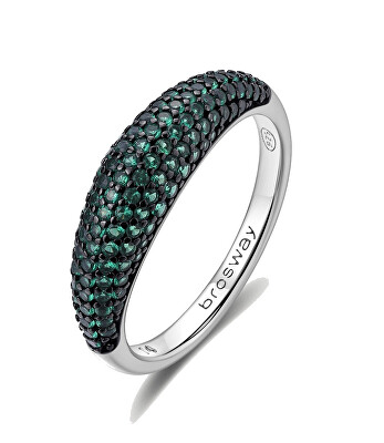 Brosway - Originální stříbrný prsten Life Green Fancy FLG125