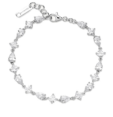 Brosway - Oslnivý stříbrný náramek se zirkony Fancy Infinite White FIW115