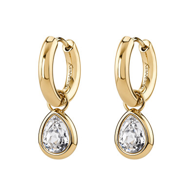 Brosway - Pozlacené náušnice 2v1 s krystalem Symphonia BYM216