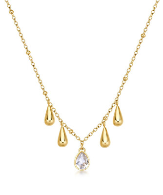 Brosway - Pozlacený dámský náhrdelník s přívěsky Tear Drop Perfect BPC39