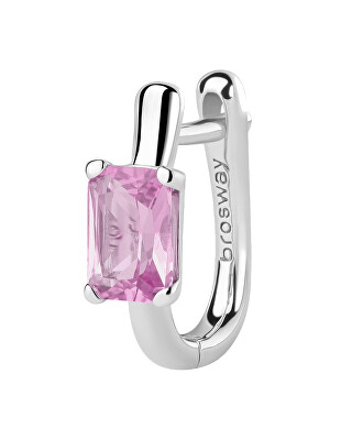 Brosway - Stříbrná single náušnice Fancy Vibrant Pink FVP07