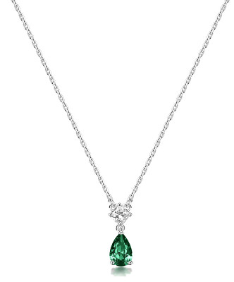 Brosway - Půvabný náhrdelník ze stříbra Life Green Fancy FLG109
