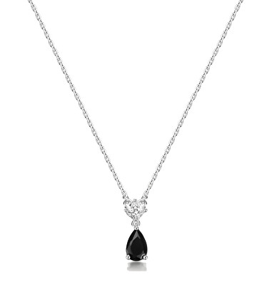Brosway - Půvabný náhrdelník ze stříbra Mystery Black Fancy FMB114
