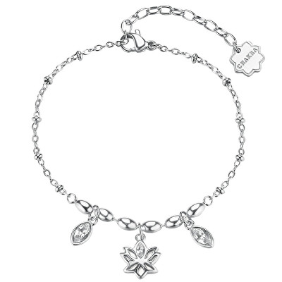 Brosway - Půvabný ocelový náramek s lotosovým květem Chakra BHKB259