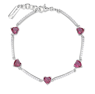 Brosway - Romantický stříbrný náramek Fancy Passion Ruby FPR118