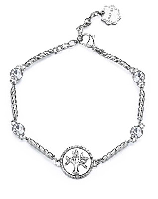 Brosway - Dámský ocelový náramek s krystaly Strom života Chakra BHKB156
